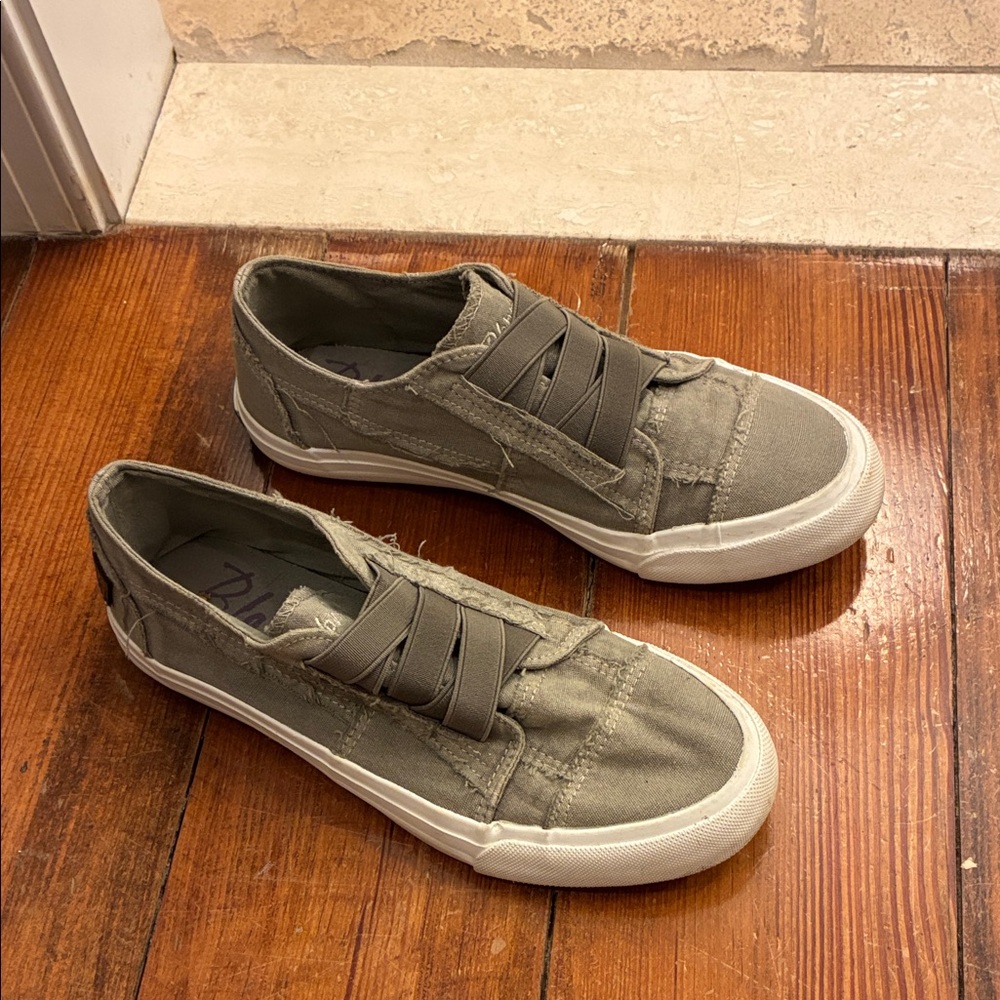 Blowfish Olive Slip-On Sneakers